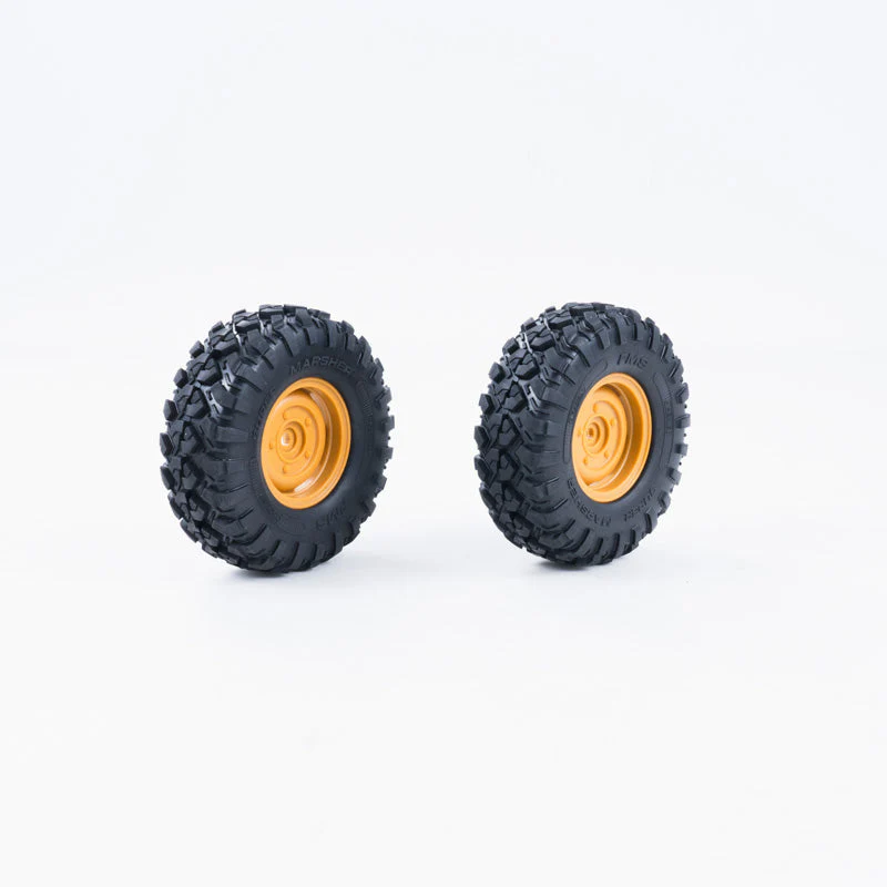 FCX10 Range Rover/Defender Wheel Assembly 1 Pair (25 Degrees)